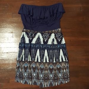 Strapless short dress